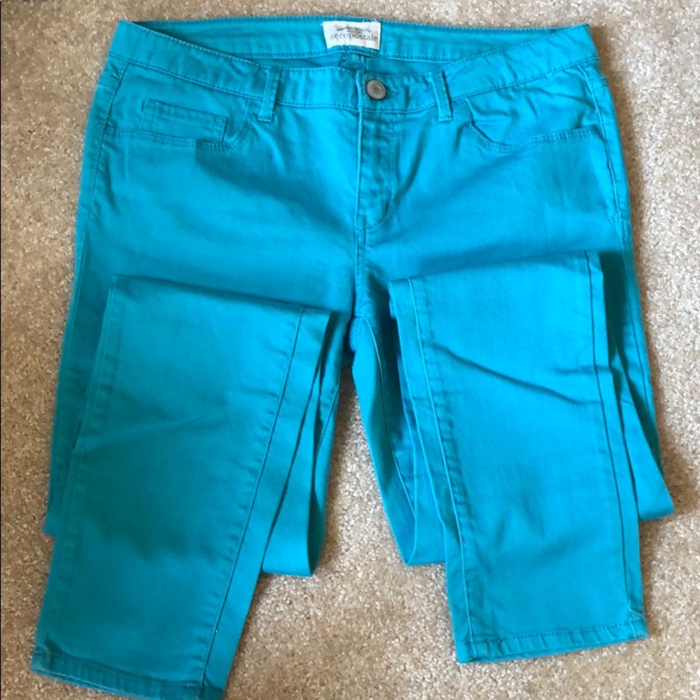 Teal Skinny Jeans